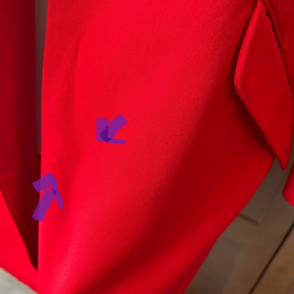 Christian Dior Red 100% Wool Long Blazer US12 Used Once!! - Picture 14 of 16